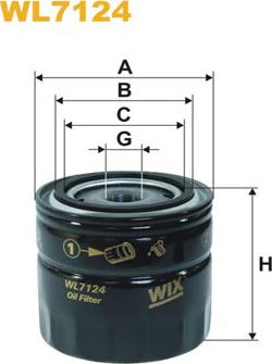 WIX Filters WL7124 - Öljynsuodatin inparts.fi