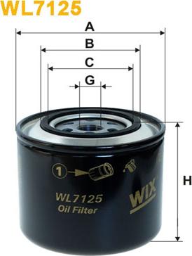 WIX Filters WL7125 - Öljynsuodatin inparts.fi