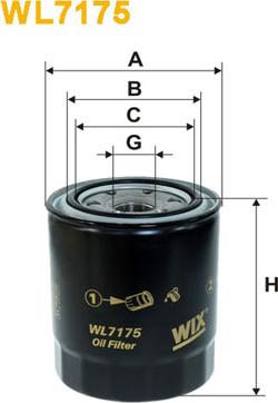 WIX Filters WL7175 - Öljynsuodatin inparts.fi