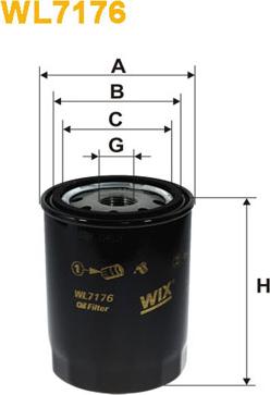 WIX Filters WL7176 - Öljynsuodatin inparts.fi