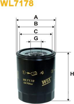 WIX Filters WL7178 - Öljynsuodatin inparts.fi