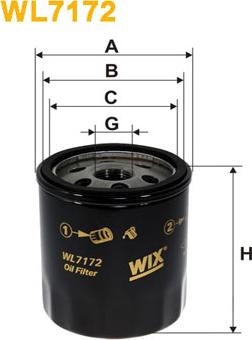 WIX Filters WL7172 - Öljynsuodatin inparts.fi
