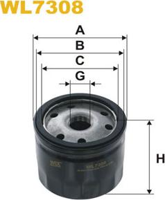 WIX Filters WL7308 - Öljynsuodatin inparts.fi