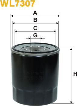 WIX Filters WL7307 - Öljynsuodatin inparts.fi