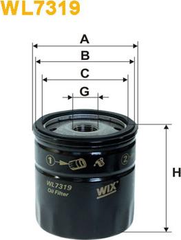 WIX Filters WL7319 - Öljynsuodatin inparts.fi