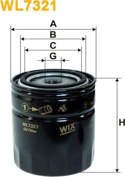 WIX Filters WL7321 - Öljynsuodatin inparts.fi