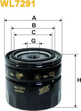 WIX Filters WL7291 - Öljynsuodatin inparts.fi