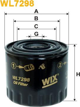 WIX Filters WL7298 - Öljynsuodatin inparts.fi