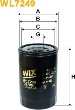 WIX Filters WL7249 - Öljynsuodatin inparts.fi
