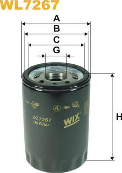 WIX Filters WL7267 - Öljynsuodatin inparts.fi