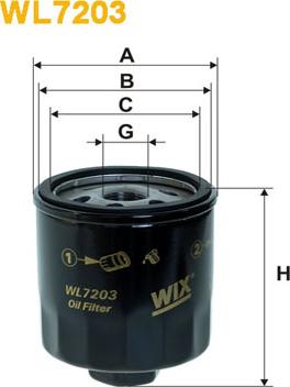 WIX Filters WL7203 - Öljynsuodatin inparts.fi