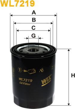 WIX Filters WL7219 - Öljynsuodatin inparts.fi