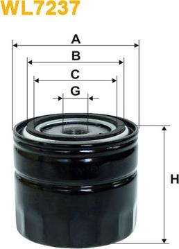 WIX Filters WL7237 - Öljynsuodatin inparts.fi