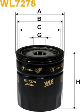 WIX Filters WL7278 - Öljynsuodatin inparts.fi