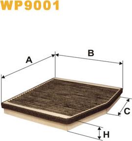 WIX Filters WP9001 - Suodatin, sisäilma inparts.fi