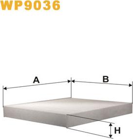 WIX Filters WP9036 - Suodatin, sisäilma inparts.fi