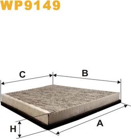 WIX Filters WP9149 - Suodatin, sisäilma inparts.fi