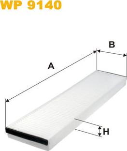 WIX Filters WP9140 - Suodatin, sisäilma inparts.fi