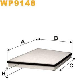 WIX Filters WP9148 - Suodatin, sisäilma inparts.fi