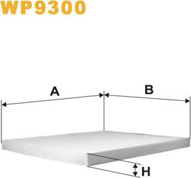 WIX Filters WP9300 - Suodatin, sisäilma inparts.fi