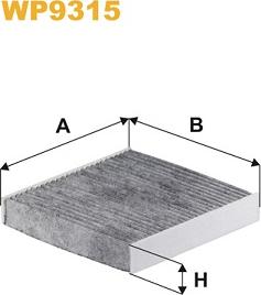 WIX Filters WP9315 - Suodatin, sisäilma inparts.fi