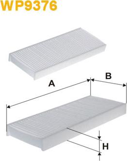 WIX Filters WP9376 - Suodatin, sisäilma inparts.fi