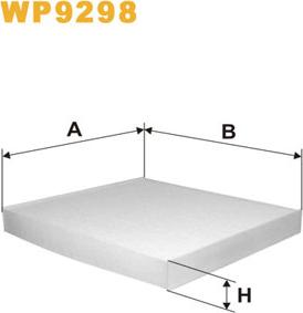 WIX Filters WP9298 - Suodatin, sisäilma inparts.fi