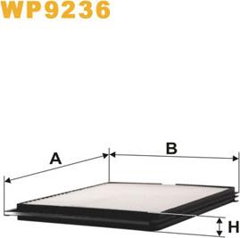 WIX Filters WP9236 - Suodatin, sisäilma inparts.fi