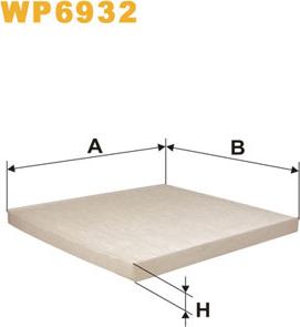 WIX Filters WP6932 - Suodatin, sisäilma inparts.fi