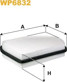 WIX Filters WP6832 - Suodatin, sisäilma inparts.fi