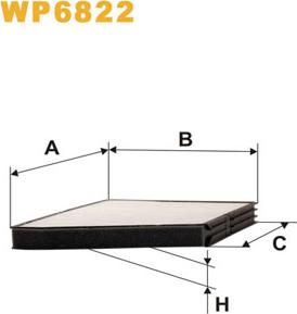 WIX Filters WP6822 - Suodatin, sisäilma inparts.fi