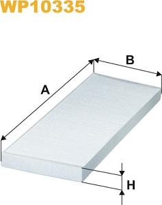 WIX Filters WP10335 - Suodatin, sisäilma inparts.fi