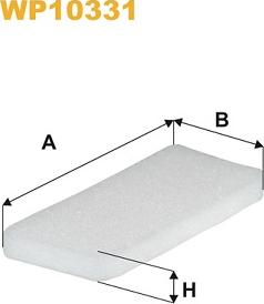 WIX Filters WP10331 - Suodatin, sisäilma inparts.fi