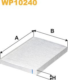 WIX Filters WP10240 - Suodatin, sisäilma inparts.fi