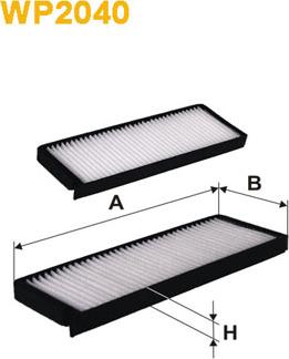 WIX Filters WP2040 - Suodatin, sisäilma inparts.fi