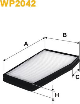 WIX Filters WP2042 - Suodatin, sisäilma inparts.fi