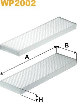 WIX Filters WP2002 - Suodatin, sisäilma inparts.fi