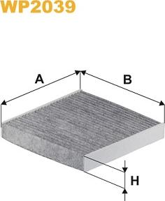 WIX Filters WP2039 - Suodatin, sisäilma inparts.fi