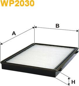 WIX Filters WP2030 - Suodatin, sisäilma inparts.fi