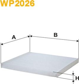 WIX Filters WP2026 - Suodatin, sisäilma inparts.fi