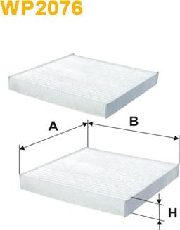 WIX Filters WP2076 - Suodatin, sisäilma inparts.fi