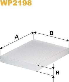 WIX Filters WP2198 - Suodatin, sisäilma inparts.fi