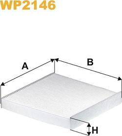 WIX Filters WP2146 - Suodatin, sisäilma inparts.fi