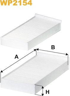 WIX Filters WP2154 - Suodatin, sisäilma inparts.fi