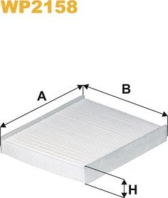 WIX Filters WP2158 - Suodatin, sisäilma inparts.fi