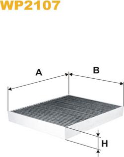 WIX Filters WP2107 - Suodatin, sisäilma inparts.fi