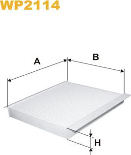 WIX Filters WP2114 - Suodatin, sisäilma inparts.fi