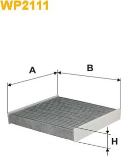 WIX Filters WP2111 - Suodatin, sisäilma inparts.fi