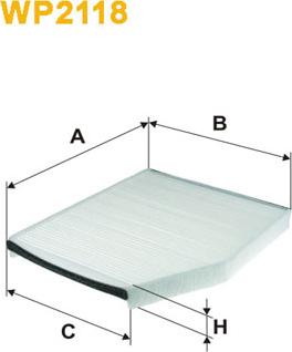 WIX Filters WP2118 - Suodatin, sisäilma inparts.fi