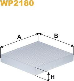 WIX Filters WP2180 - Suodatin, sisäilma inparts.fi